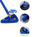 Kit Mop com 3 Panos Esfregão Triangular Giratório 360° – Limpeza Profunda com Facilidade e Agilidade!