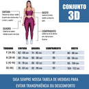 Conjunto Fitness 3D – Top com Alça + Legging com Cós Cruzado | Estilo, Sustentação e Conforto em Cada Movimento!