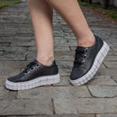 Tênis Feminino Casual com Glitter GuGi 605-GG – Brilho, Conforto e Estilo em Cada Passo