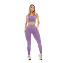Kit Fitness 3 Peças: Top + Shorts + Calça Legging | Modelo Levanta Bumbum Roxo | Assunto Moda