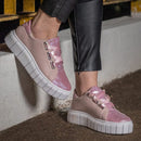 Tênis Feminino Casual com Glitter GuGi 605-GG – Brilho, Conforto e Estilo em Cada Passo