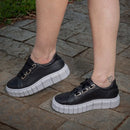 Tênis Feminino Casual com Glitter GuGi 605-GG – Brilho, Conforto e Estilo em Cada Passo