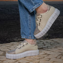 Tênis Feminino Casual com Glitter GuGi 605-GG – Brilho, Conforto e Estilo em Cada Passo