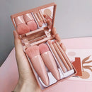 Kit Portátil com 5 Pincéis de Maquiagem – Beleza e Praticidade Onde Você Estiver!