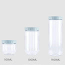 Conjunto 3 Potes Herméticos Empilháveis – 500ml, 1000ml e 1600ml